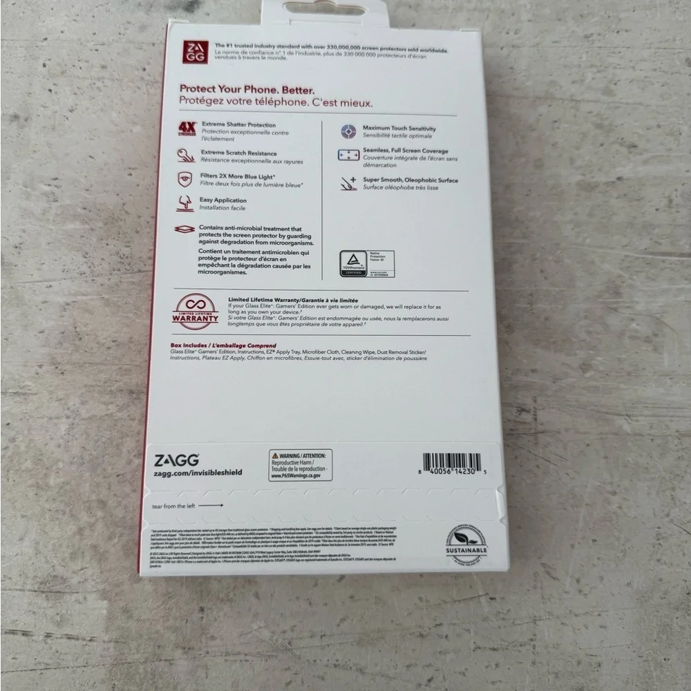 ZAGG InvisibleShield Glass Elite Screen Protector - Gamers’ Edition